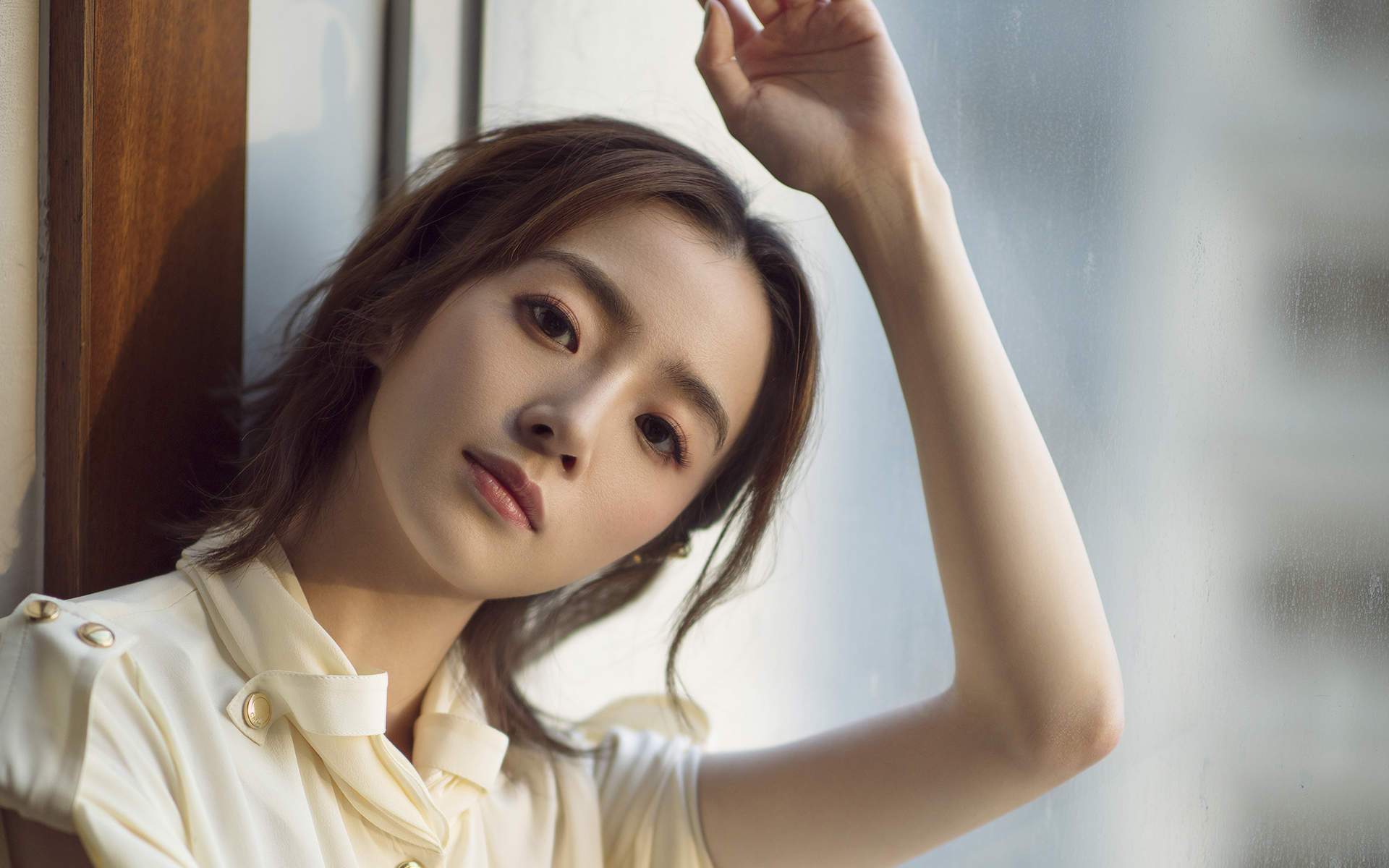 胡冰卿冰蓝系活泼明朗写真图片图片
