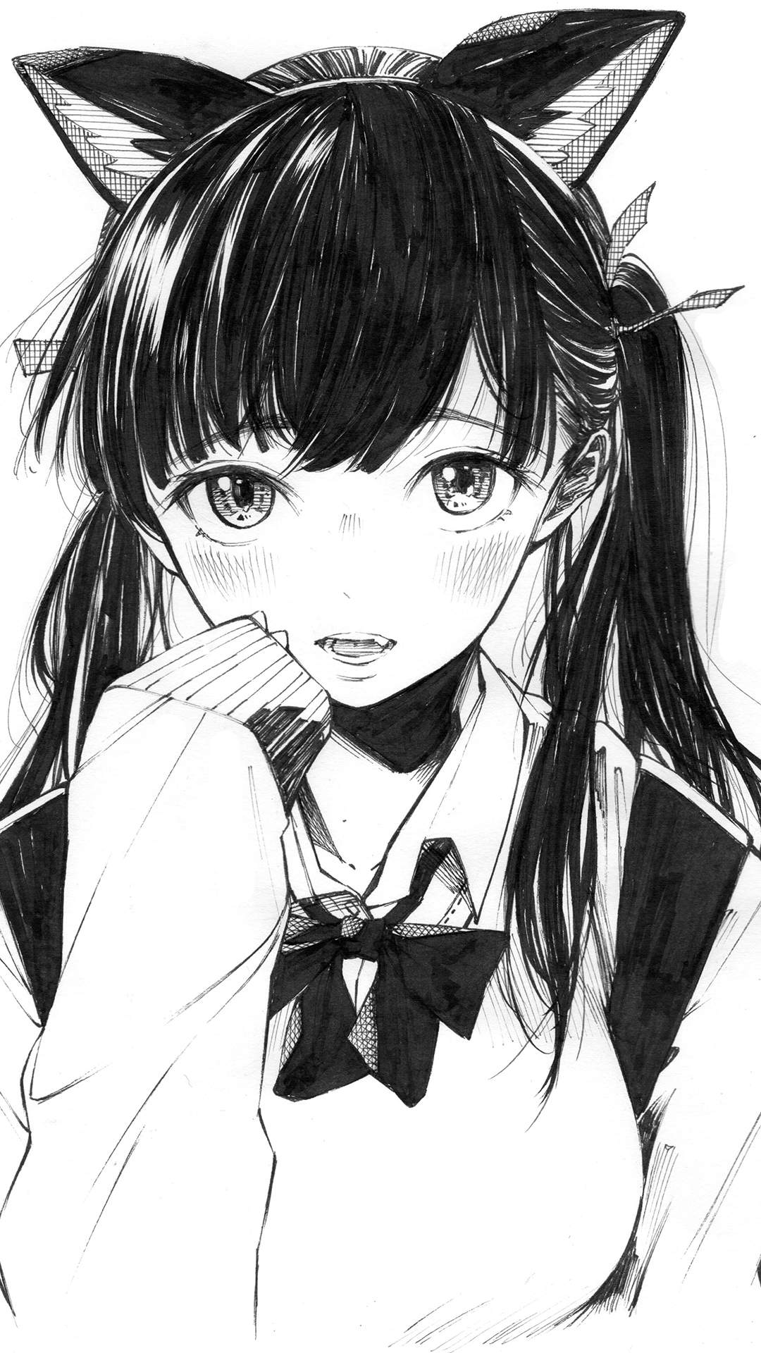 动感动漫少女高清电脑桌面壁纸图片