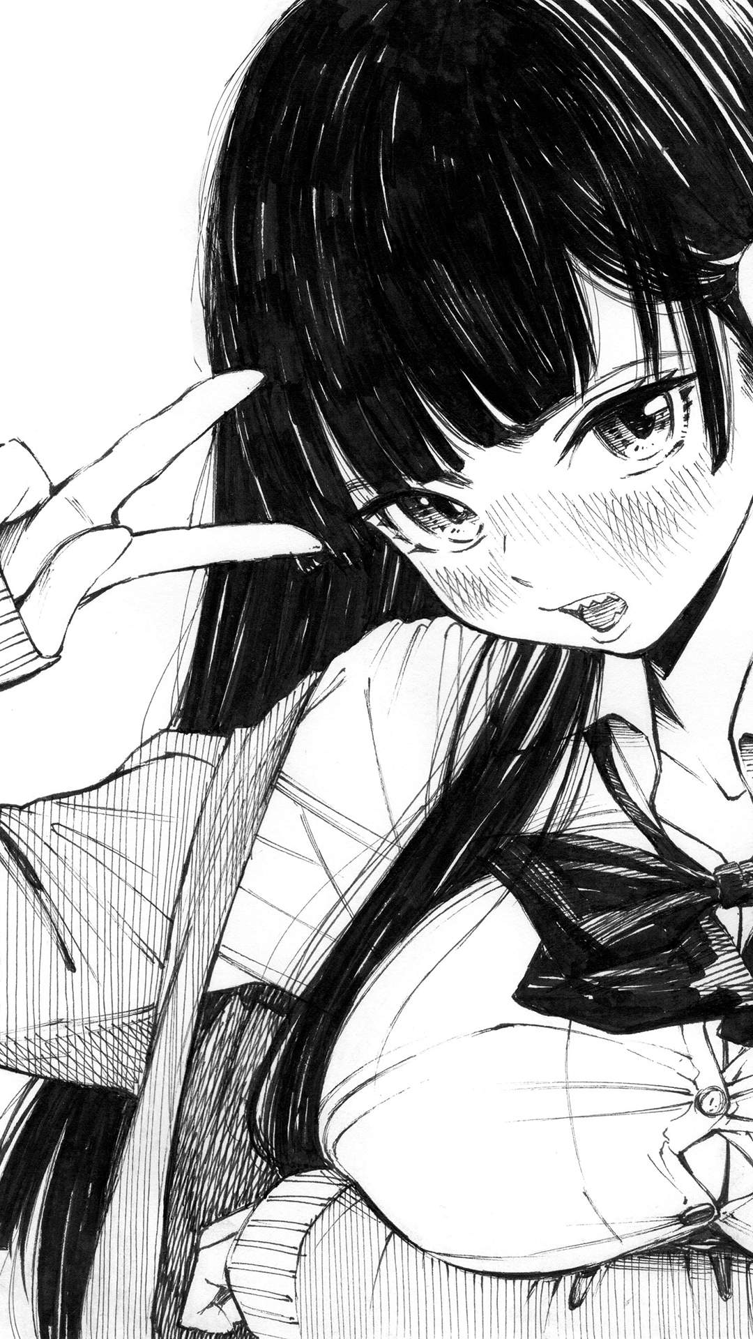 动感动漫少女高清电脑桌面壁纸图片