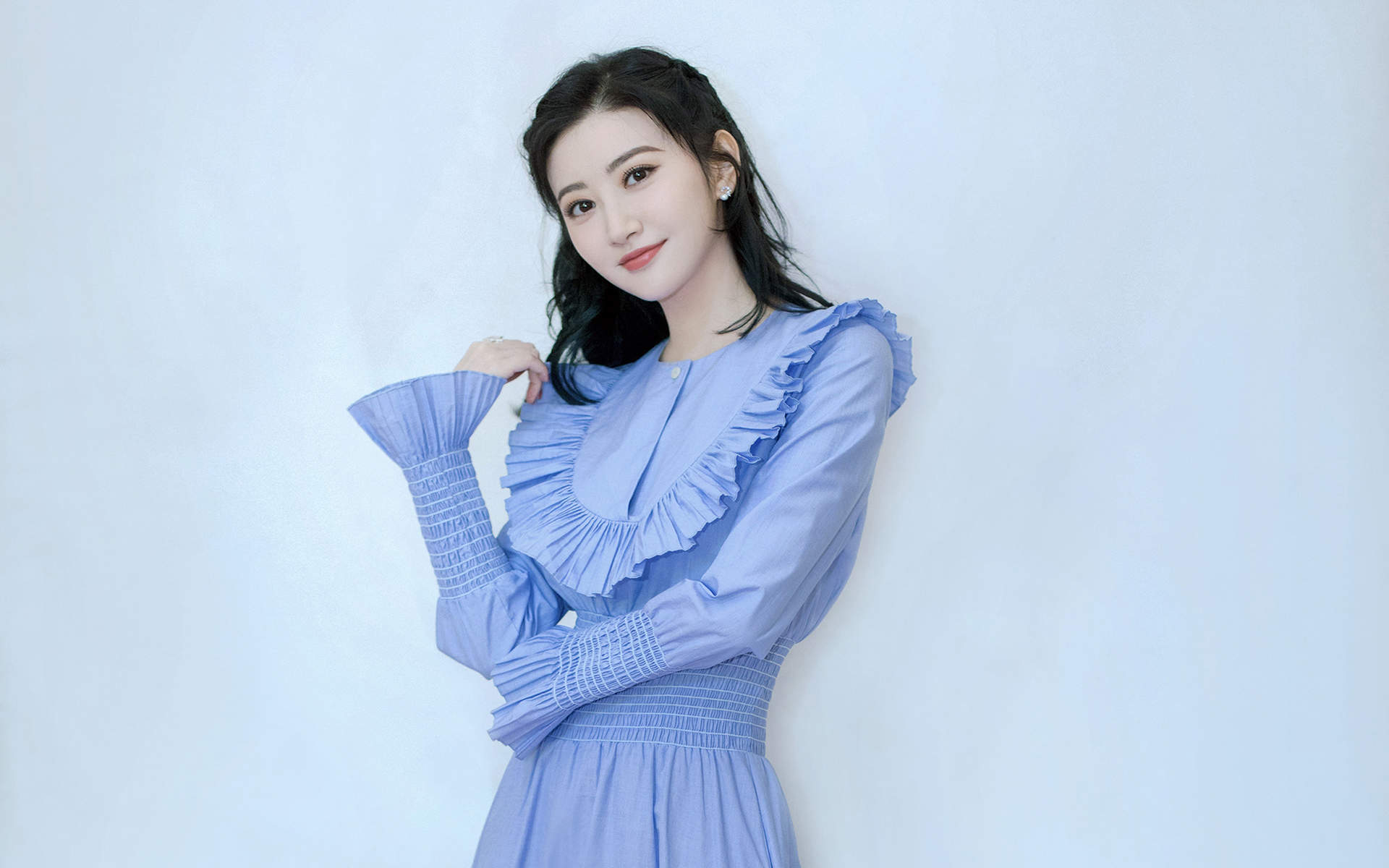 高清中国内地陕西西安女演景甜清新甜美高清桌面壁纸图片