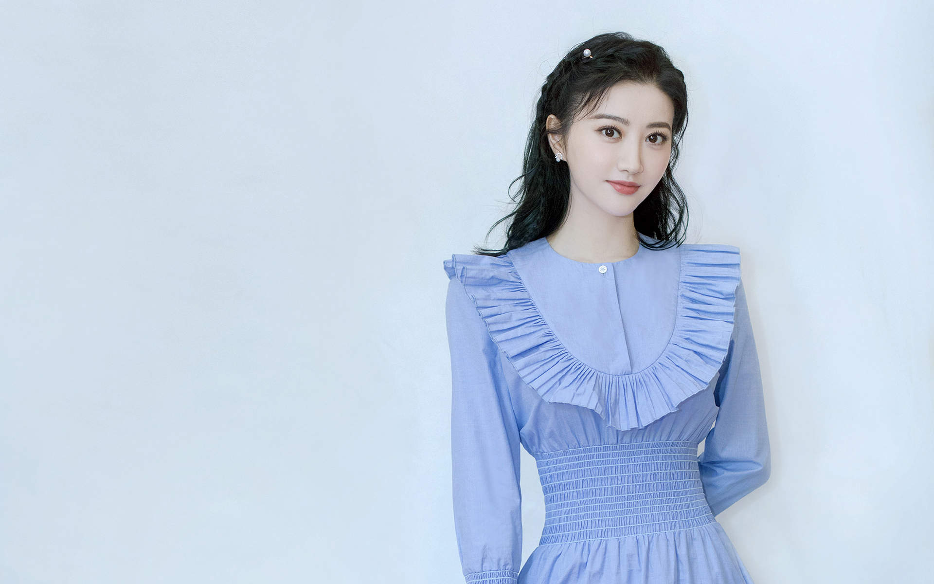 高清中国内地陕西西安女演景甜清新甜美高清桌面壁纸图片