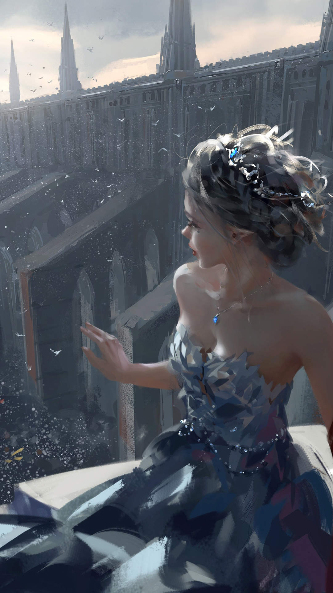宫崎骏动漫人物插画高清手机壁纸图片