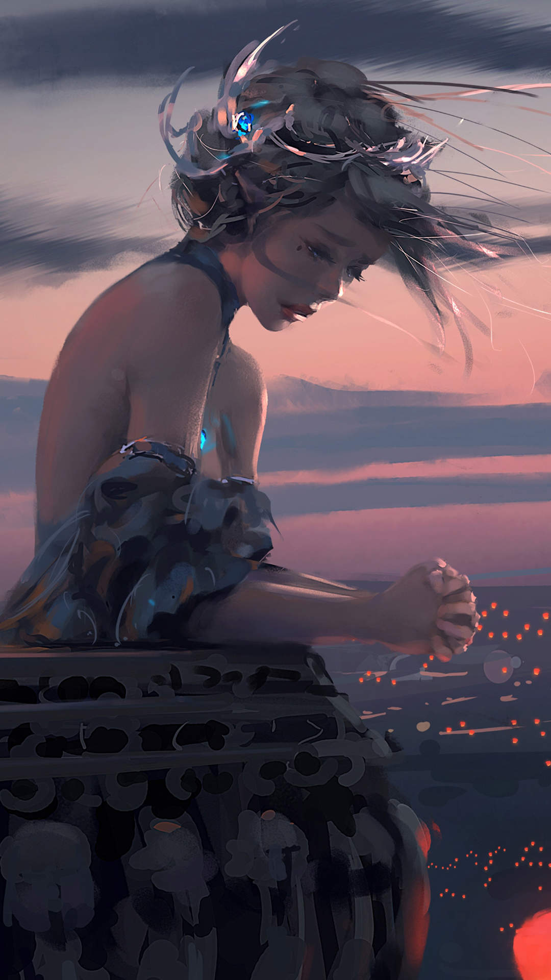 宫崎骏动漫人物插画高清手机壁纸图片