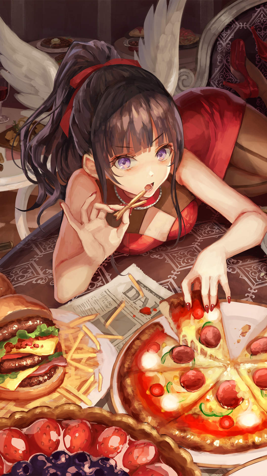 动感动漫少女高清电脑桌面壁纸图片