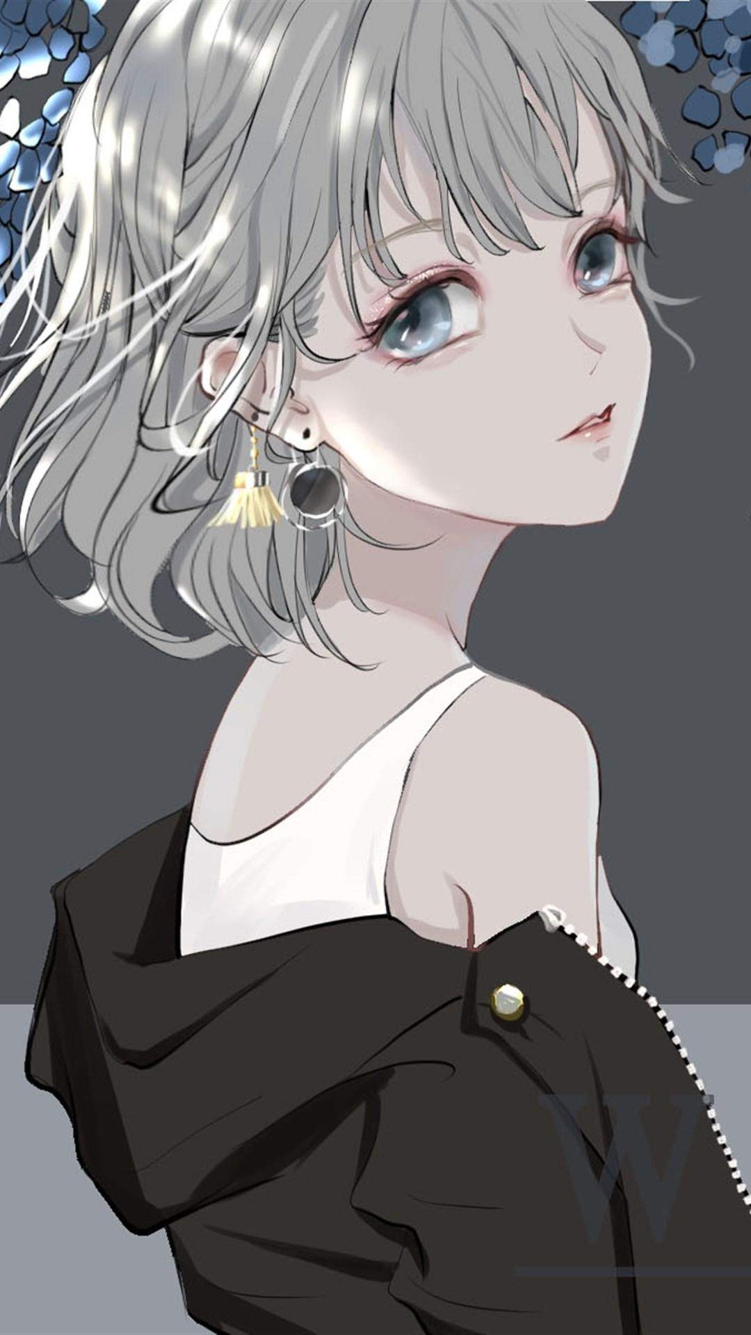 清纯可爱动漫美女手机壁纸图片