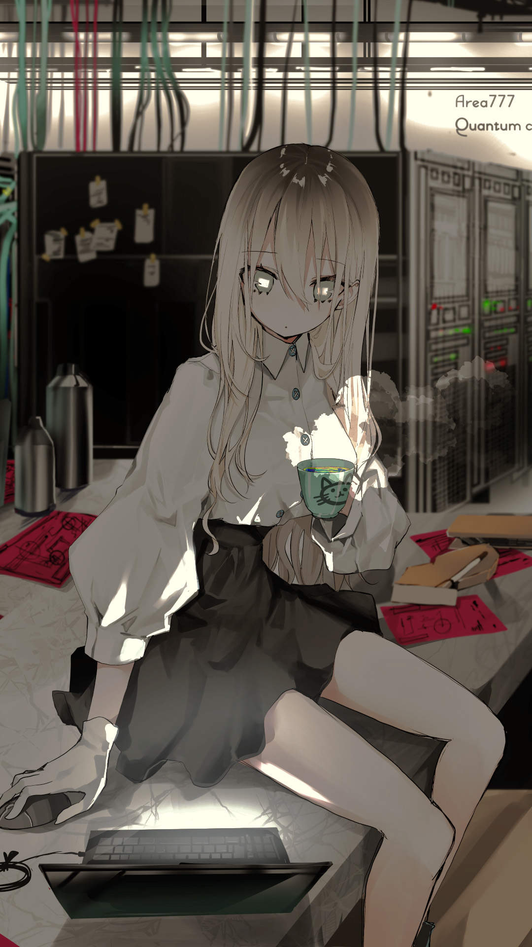 冷艳动漫少女手机壁纸图片图片