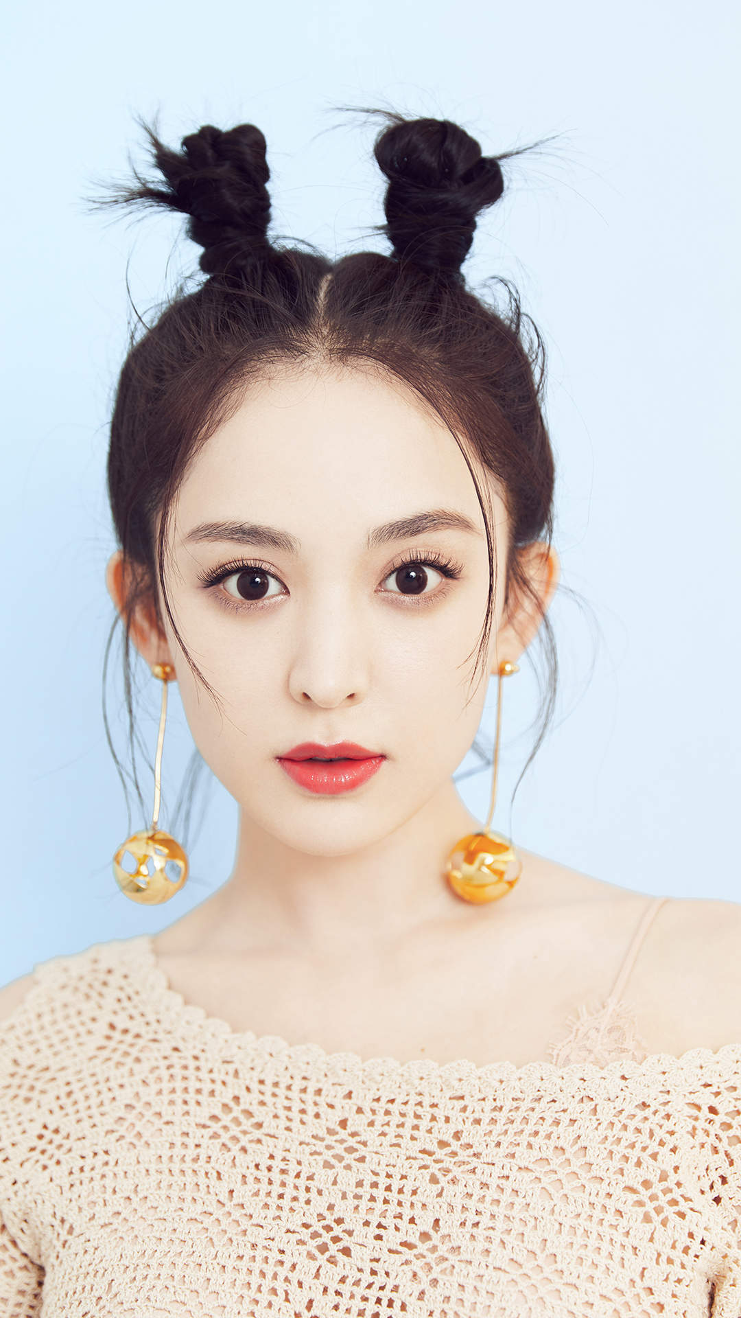 中国内地新疆乌鲁木齐市影视女演员古力娜扎清秀写真手机壁纸图片