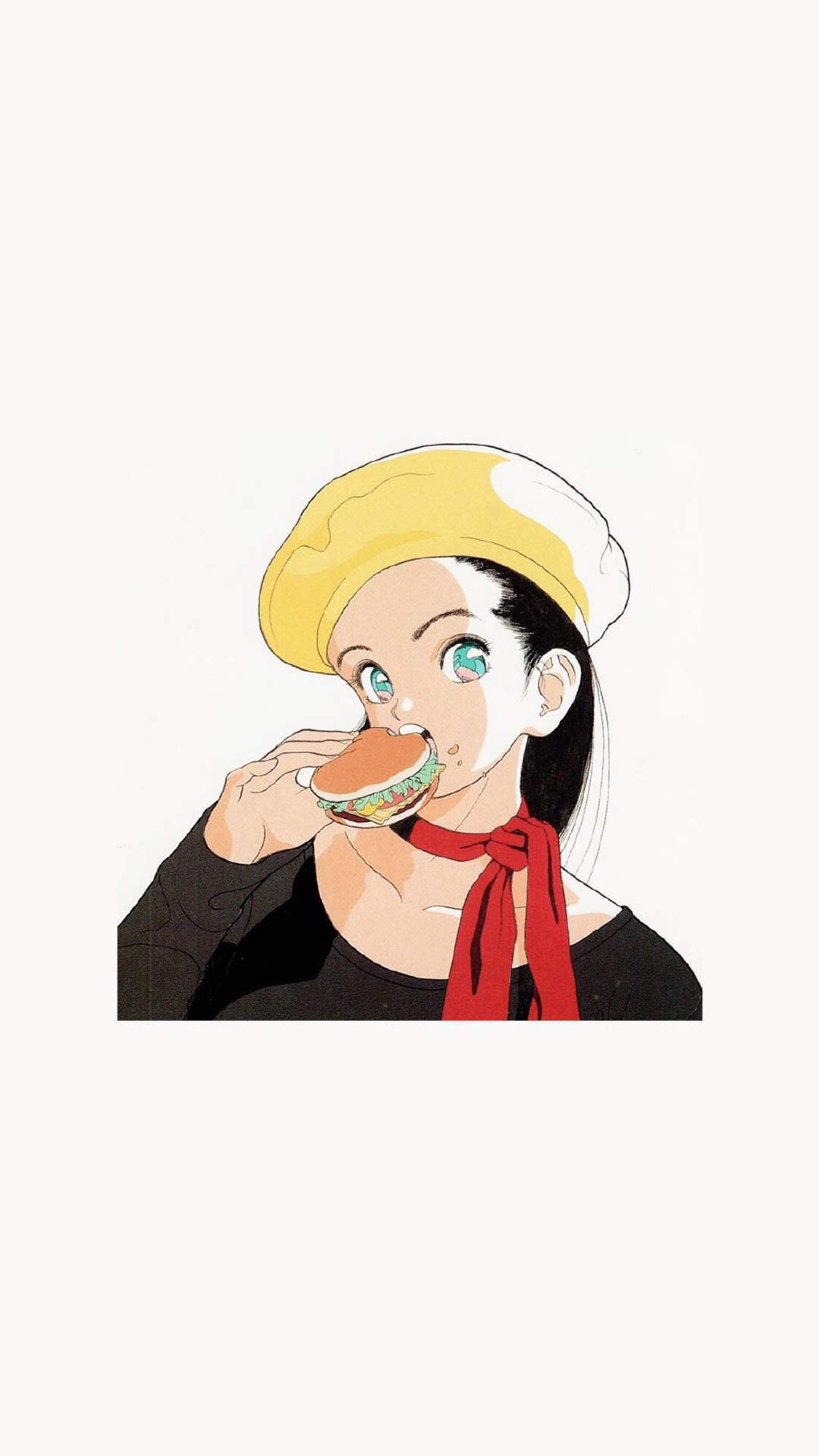卡通美少女插画图片手机壁纸图片