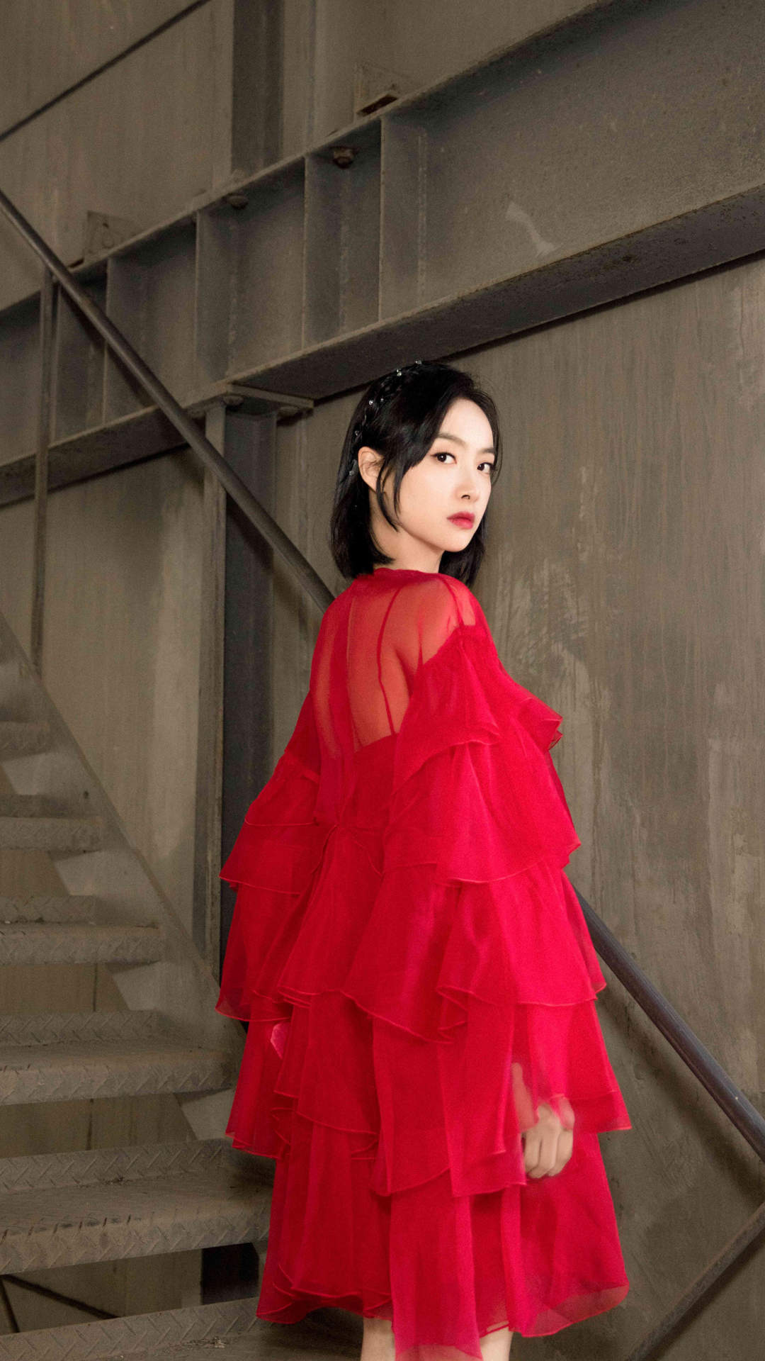 山东省青岛女演员宋茜妩媚动人写真桌面壁纸图片