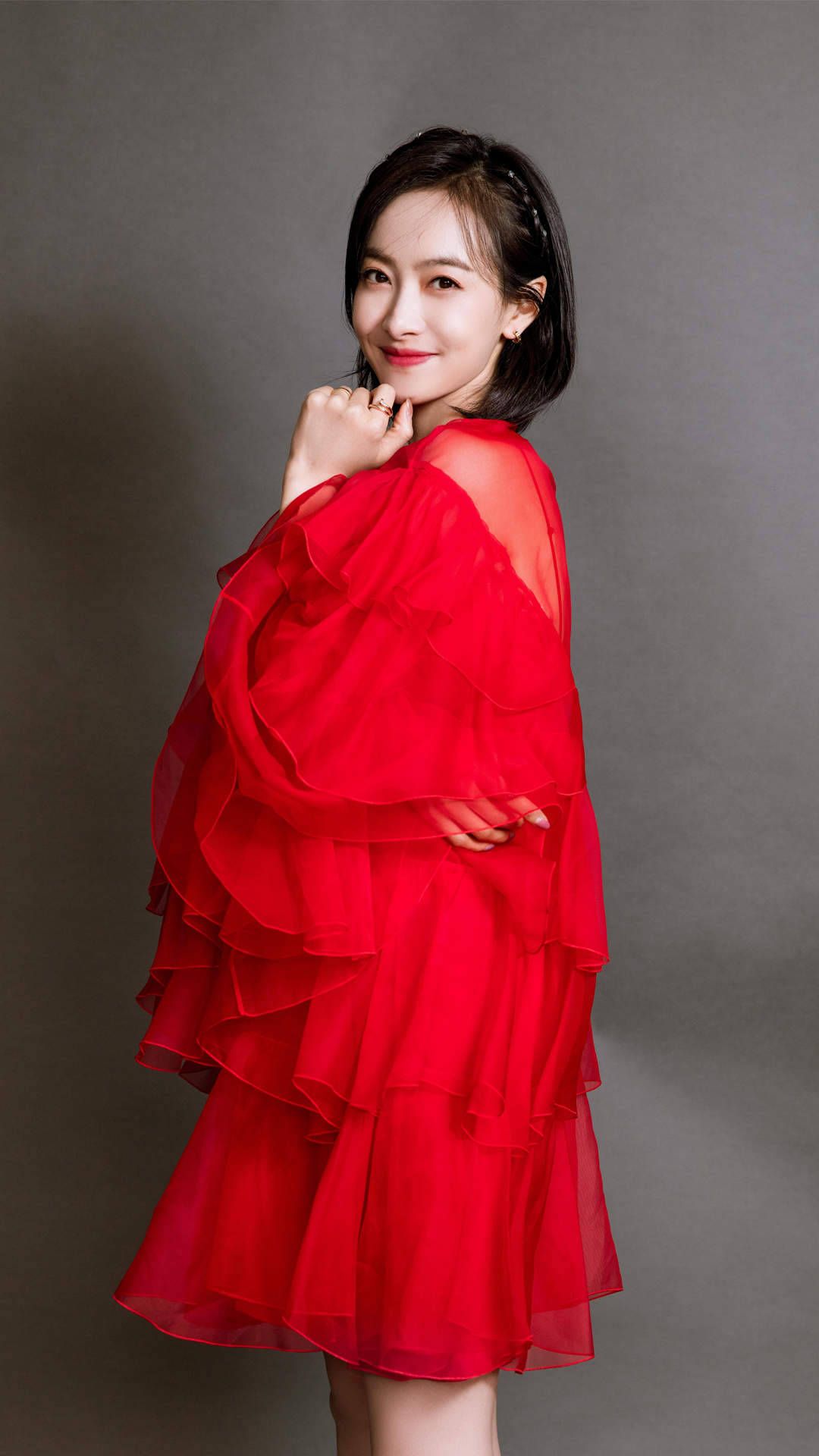 山东省青岛女演员宋茜妩媚动人写真桌面壁纸图片