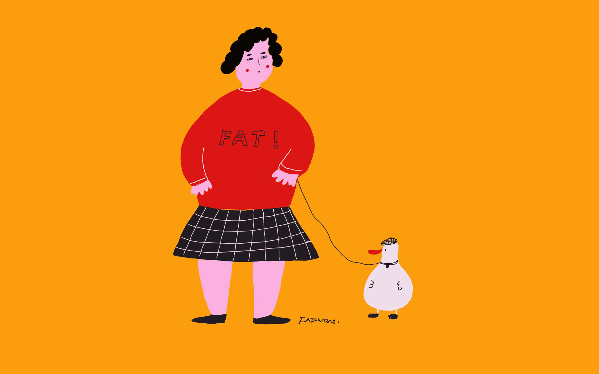 趣味插画卡通桌面壁纸图片图片