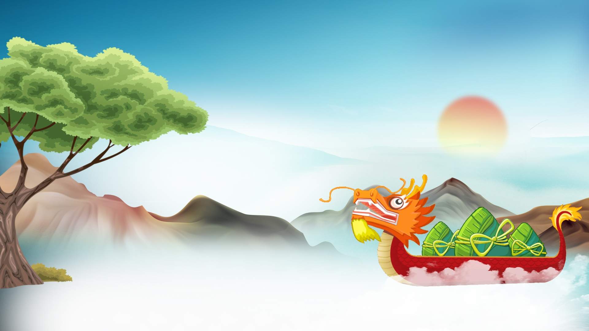 端午节可爱卡通创意图片桌面壁纸图片