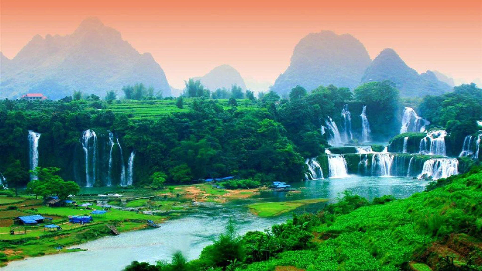 苍山洱海唯美海上风光图片图片