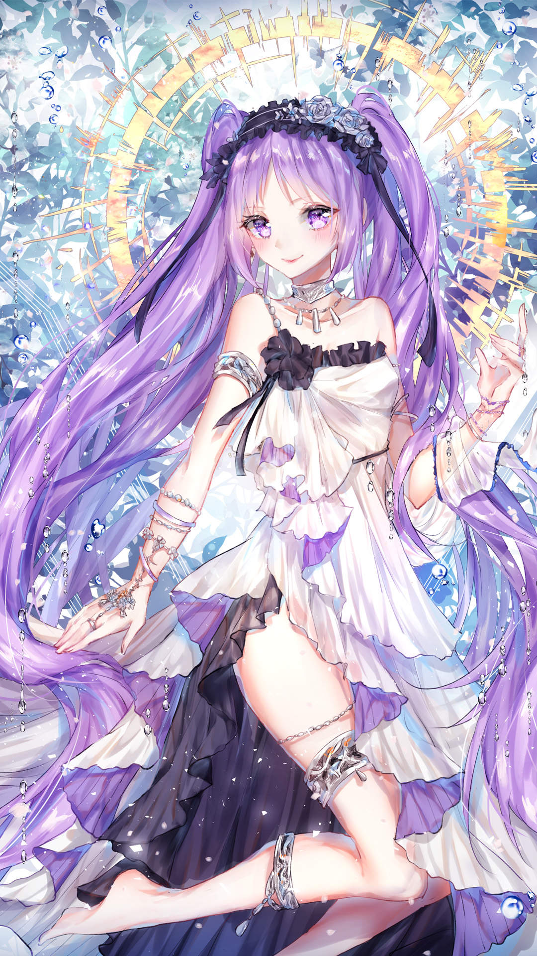 唯美动漫插画美女手机壁纸图片