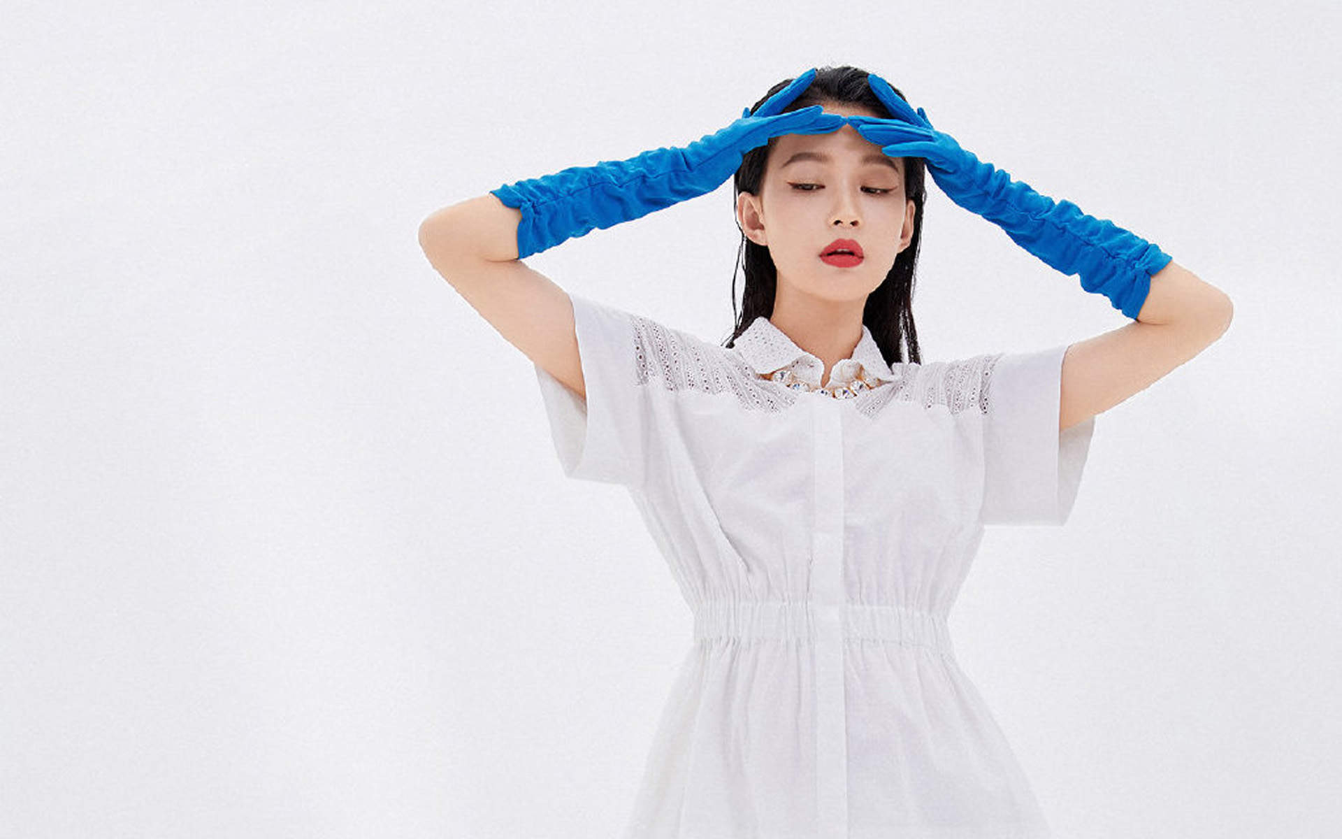 林省通化市集安女明星孙怡妩媚动人时尚写真大片图片