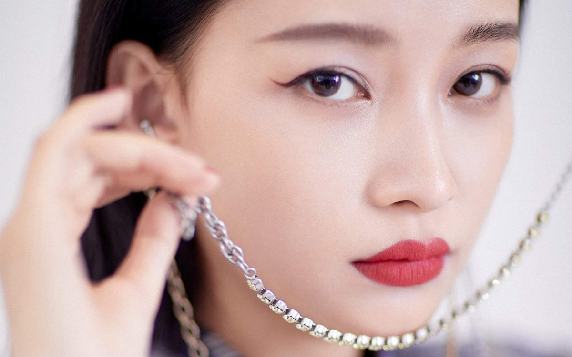 林省通化市集安女明星孙怡妩媚动人时尚写真大片图片