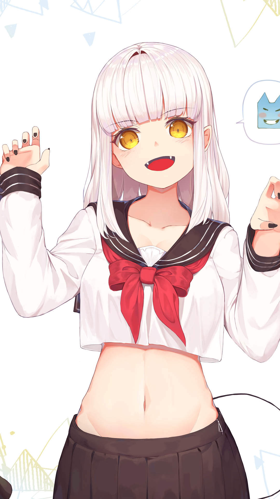 可爱动漫少女手机壁纸图片