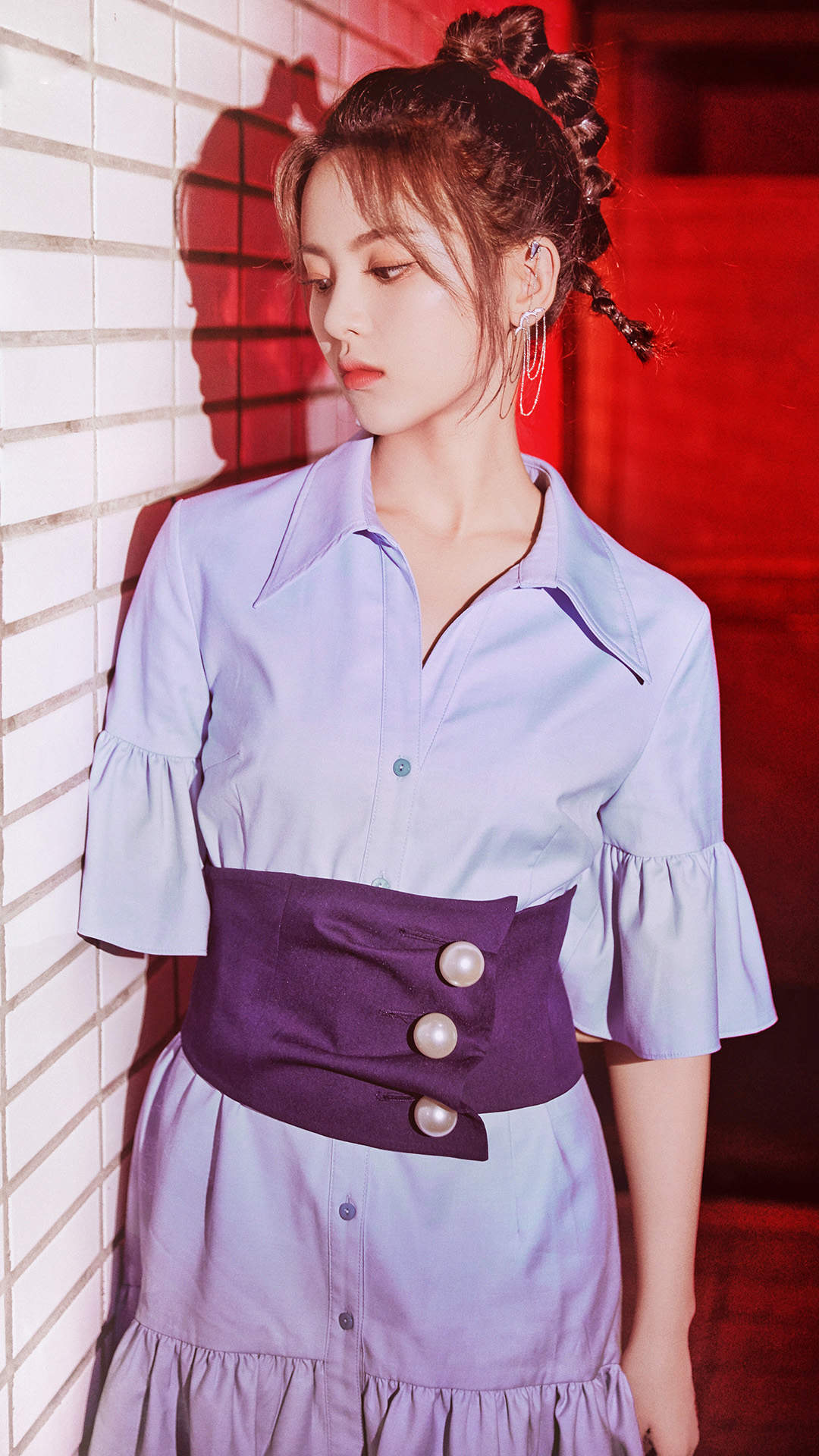 高清江苏女星杨超越双马尾可爱少女感写真图片图片