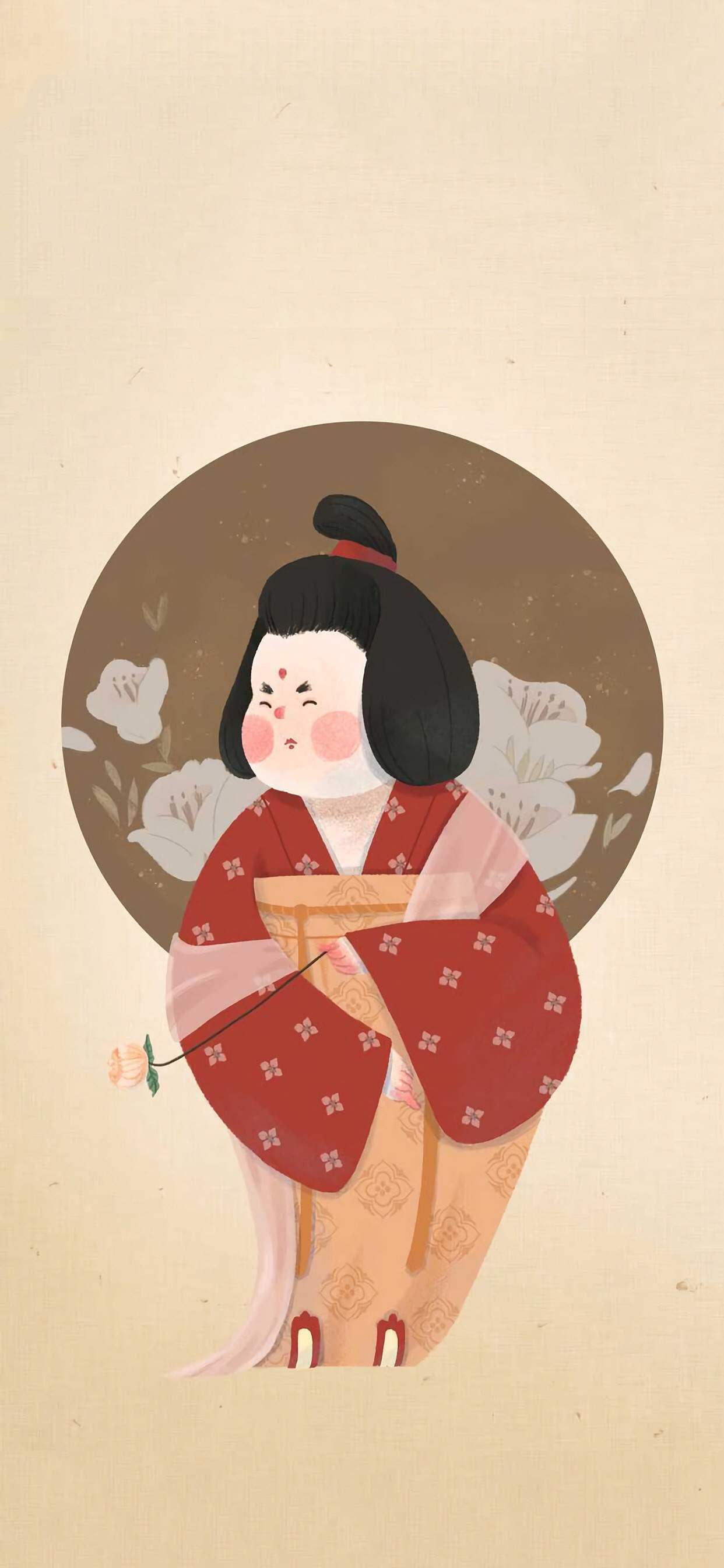陈情令卡通人物插画高清手机壁纸图片