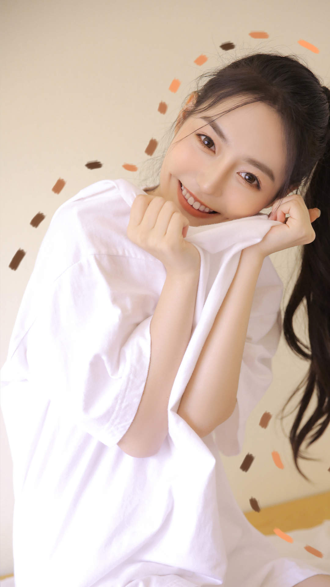 甜美蕾丝美女手机壁纸图片