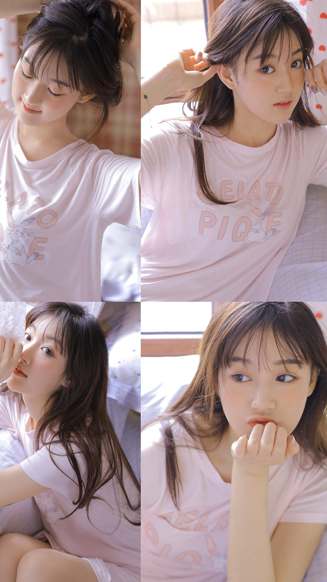 甜美蕾丝美女手机壁纸图片