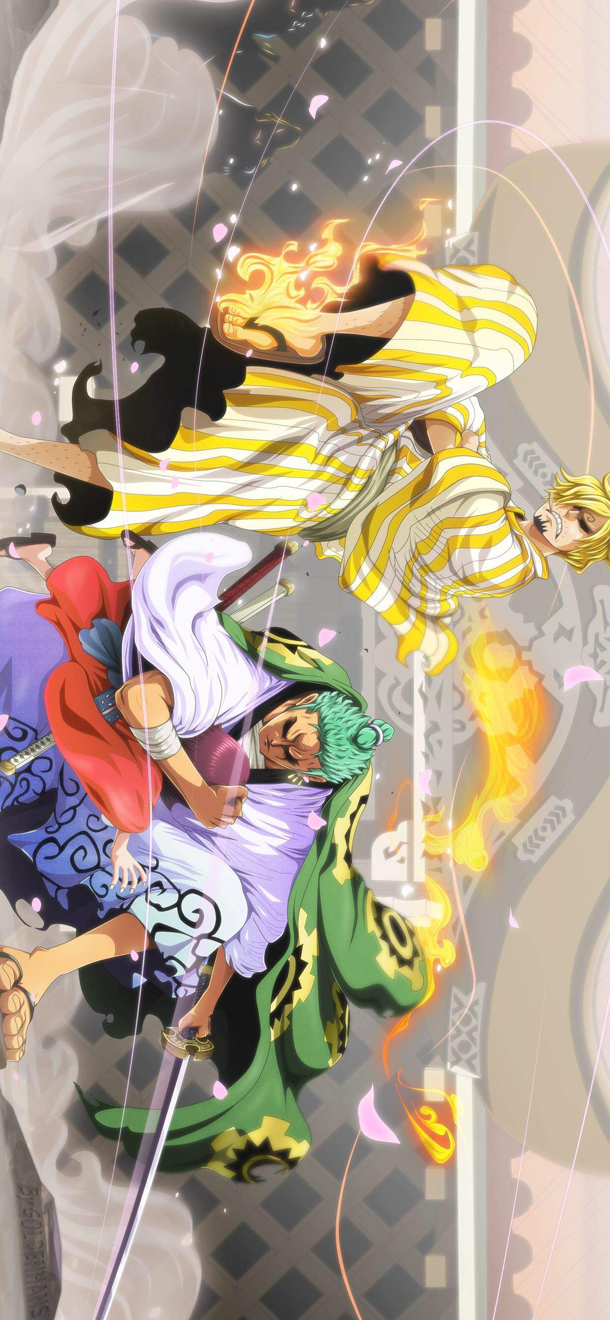 海贼王动漫插画高清手机壁纸图片