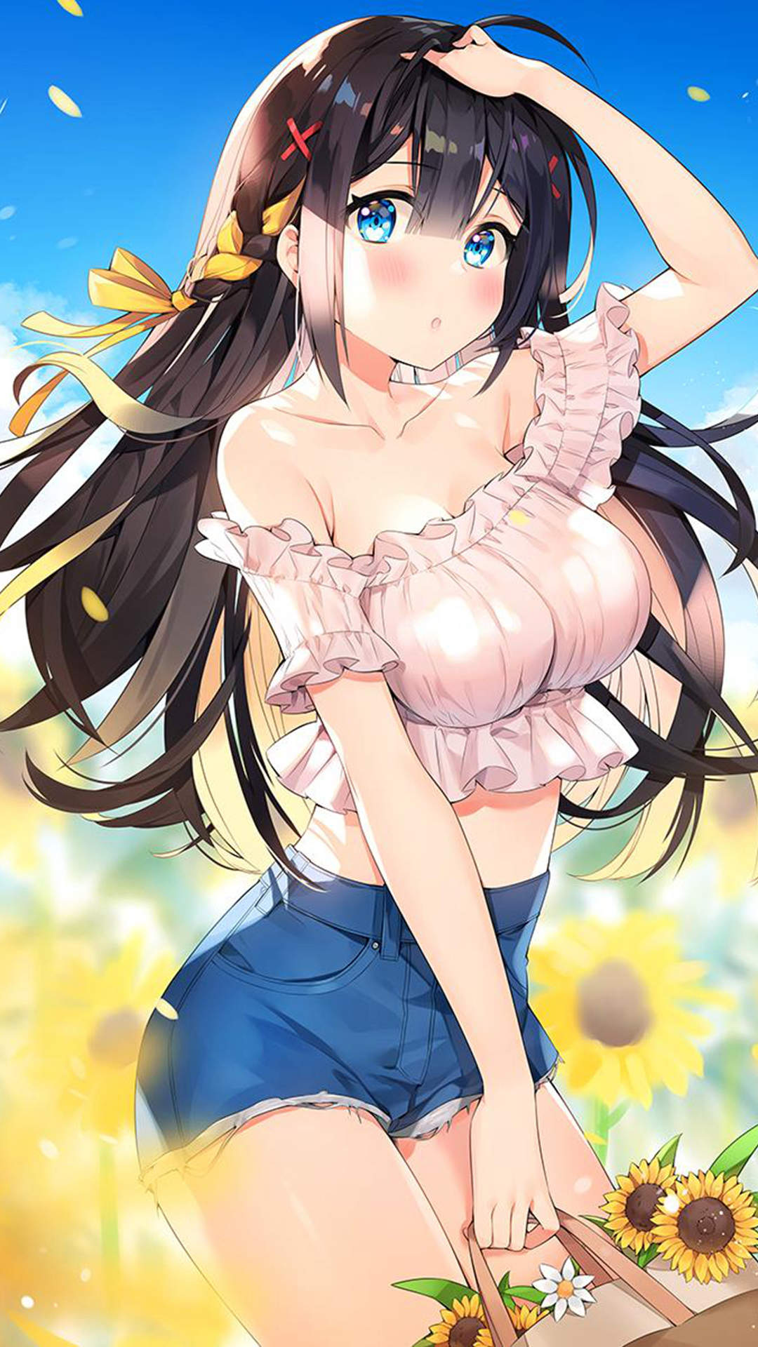 唯美动漫美女手机壁纸图片