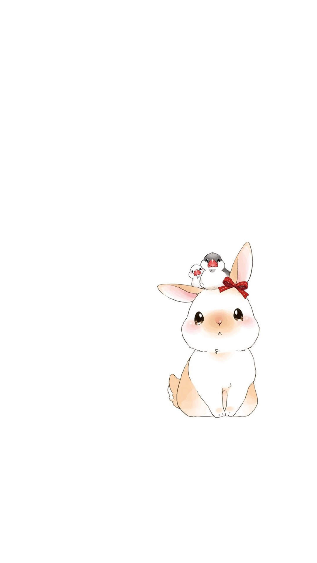 超可爱的卡通兔子图片手机壁纸图片