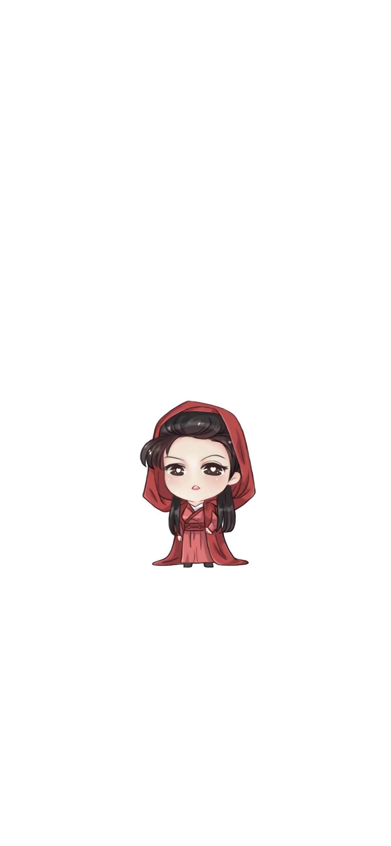 陈情令卡通人物插画高清手机壁纸图片