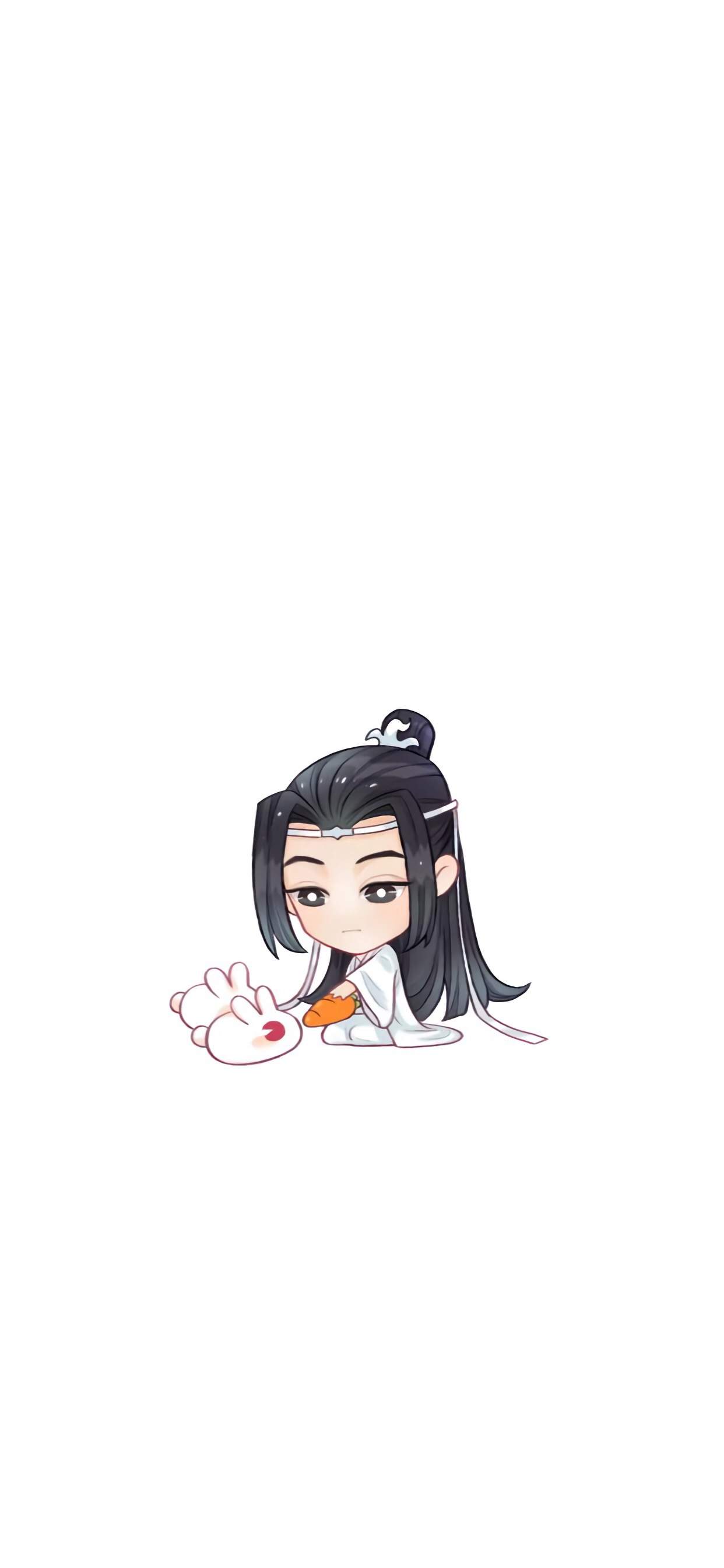 陈情令卡通人物插画高清手机壁纸图片