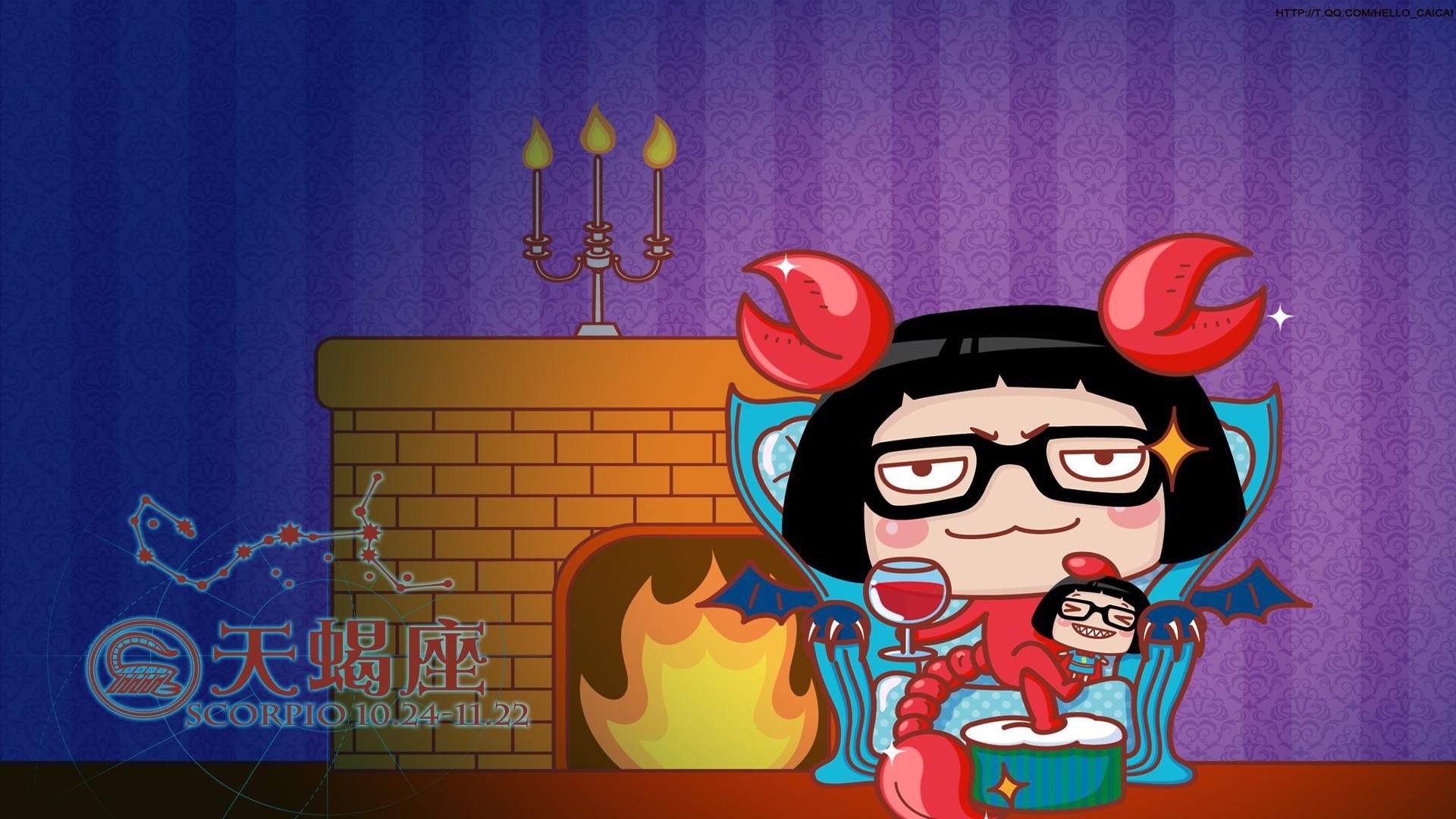 2019年9月天蝎座创意图片日历壁纸图片