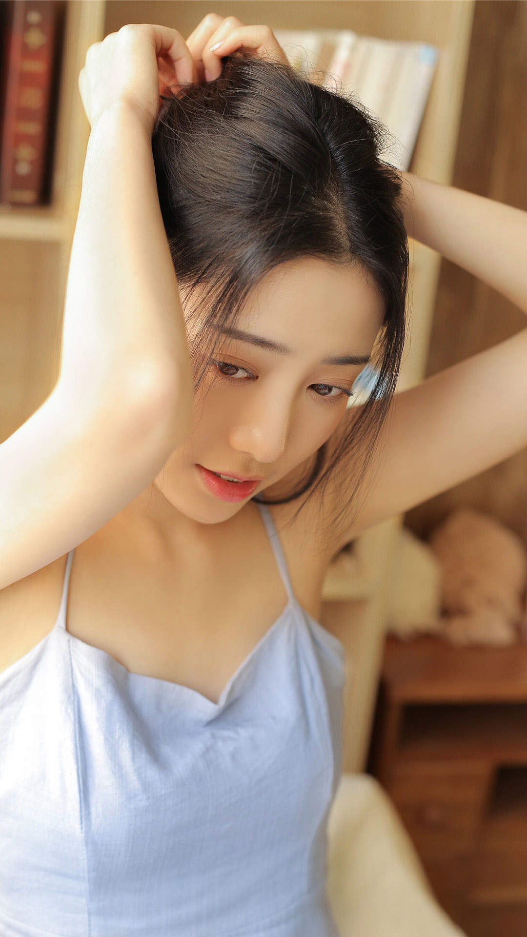 甜美蕾丝美女手机壁纸图片