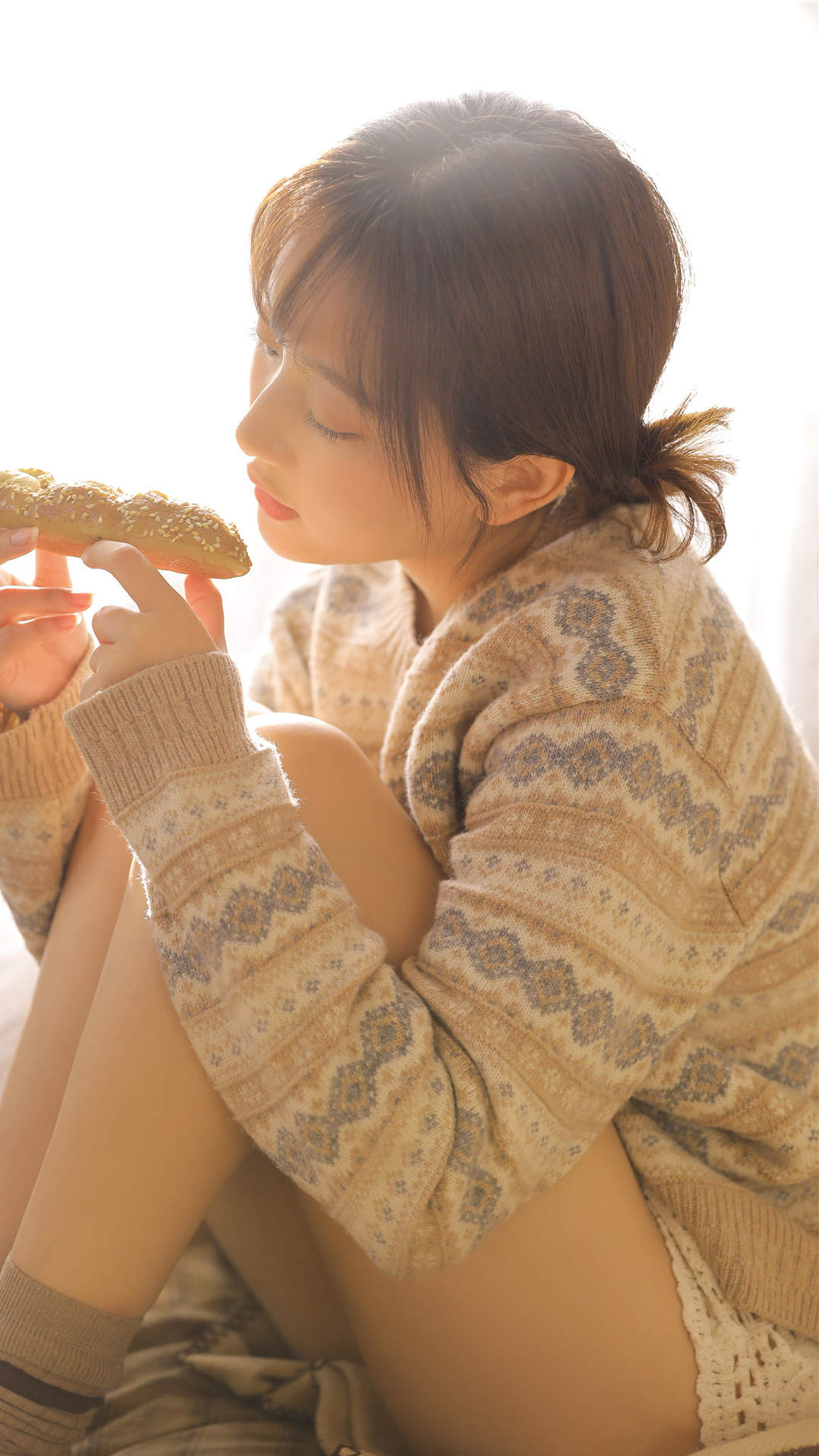 甜美蕾丝美女手机壁纸图片