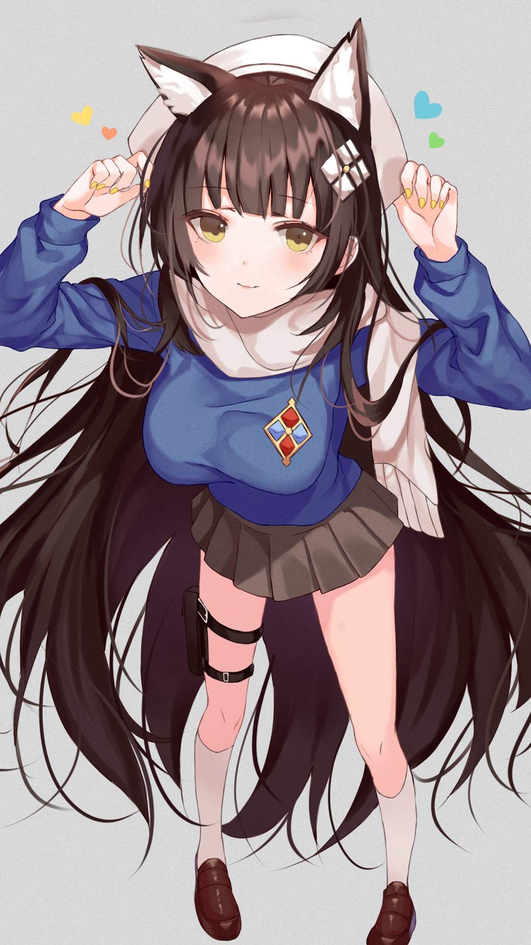 清纯可爱动漫美女手机壁纸图片
