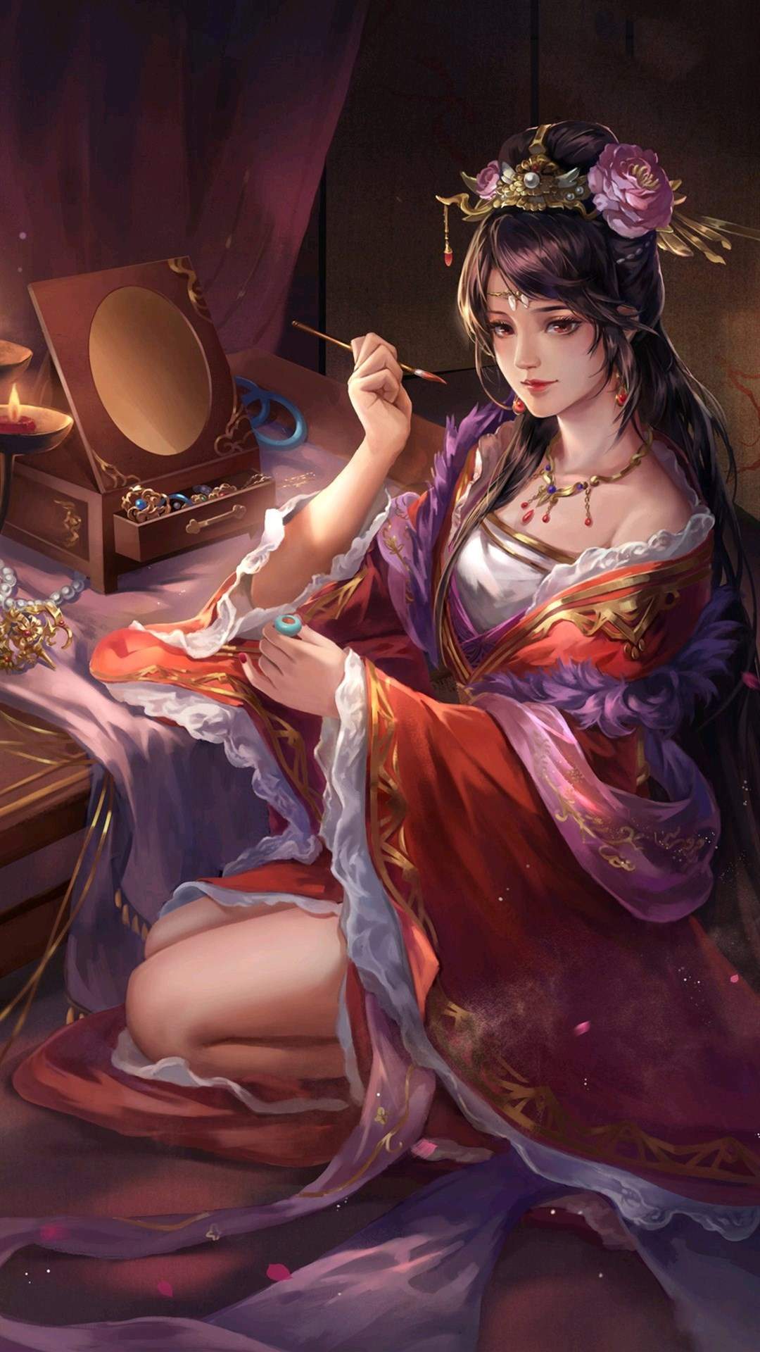 唯美古风动漫美女手机壁纸图片