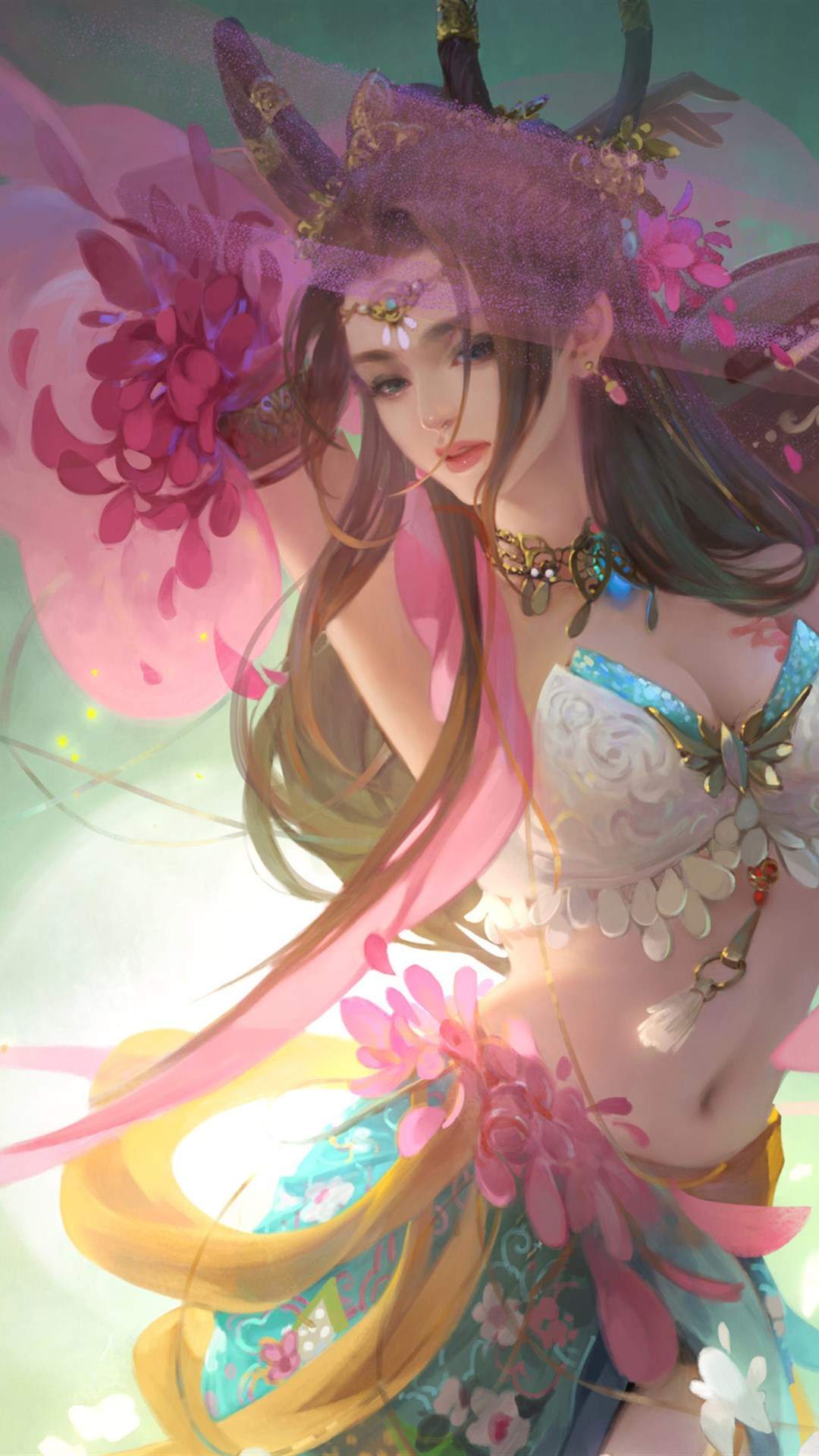 清纯可爱动漫美女手机壁纸图片