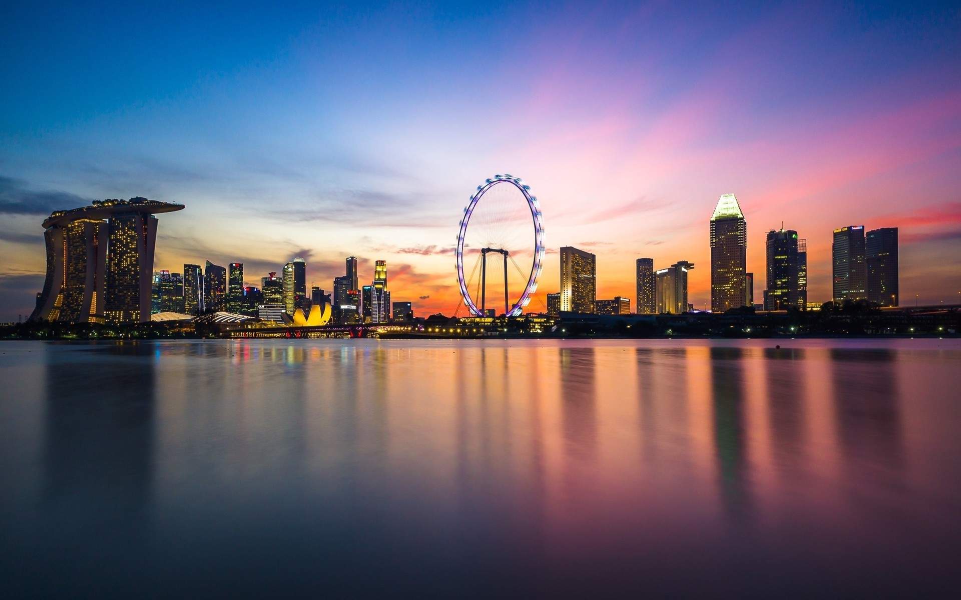 唯美浪漫摩天轮风景桌面壁纸图片