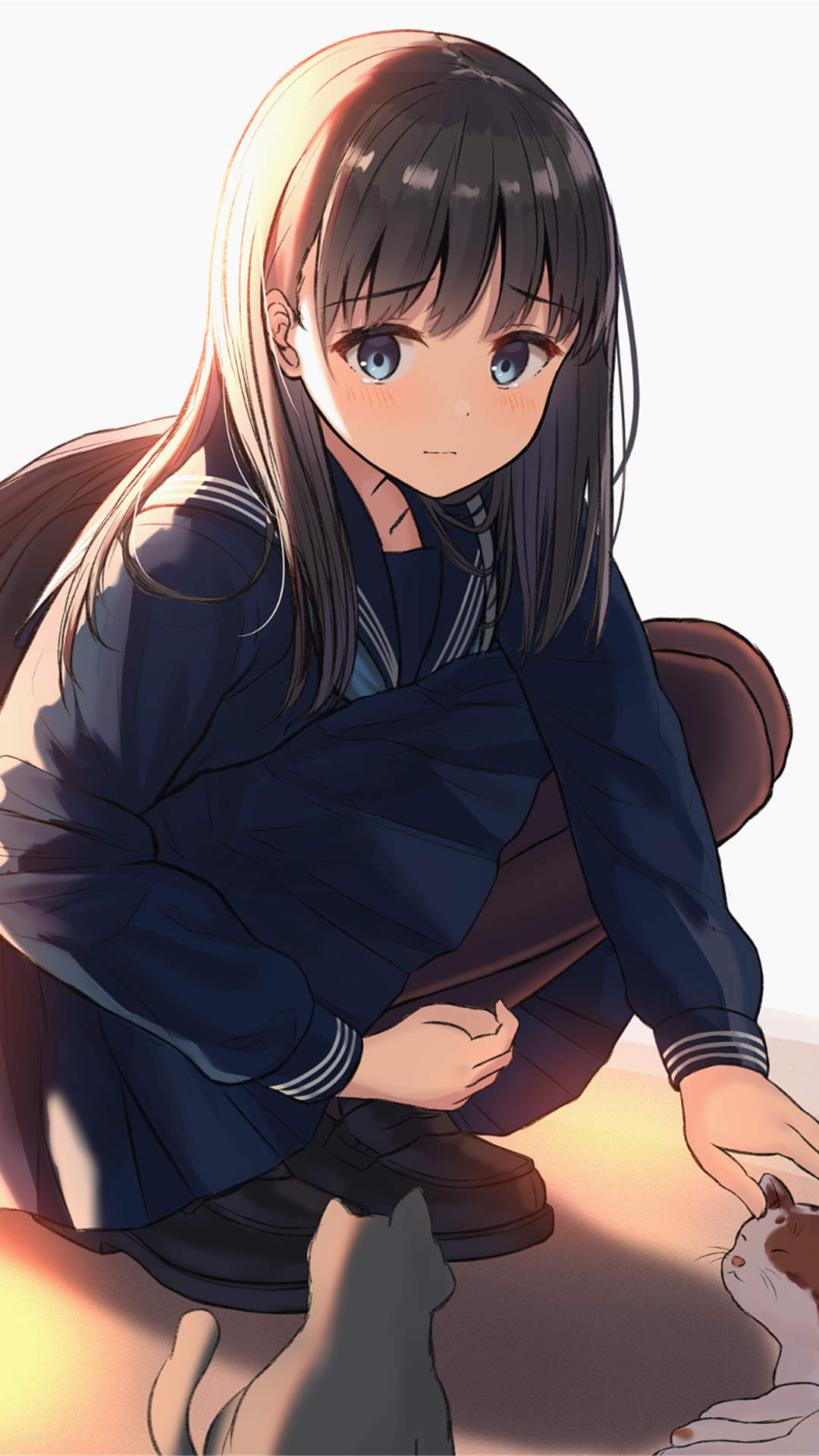 清新动漫少女唯美手机壁纸图片
