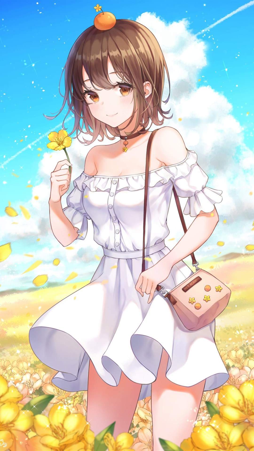 清纯可爱动漫美女手机壁纸图片