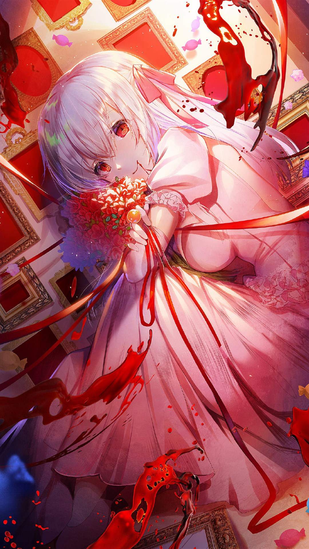 清纯可爱动漫美女手机壁纸图片