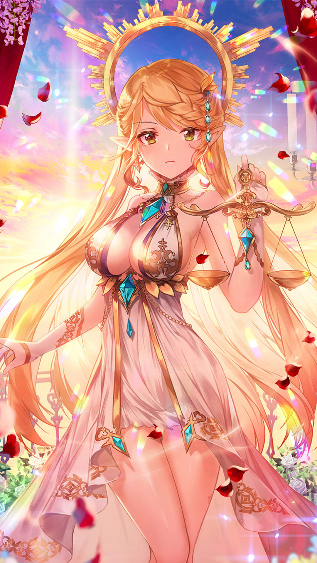 二次元卡通美女手机壁纸图片图片