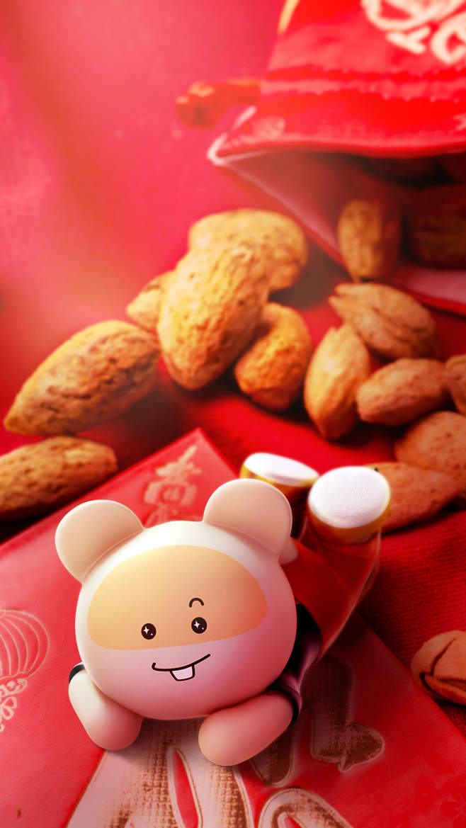 鸭嘴兽男孩春节卡通电脑壁纸图片