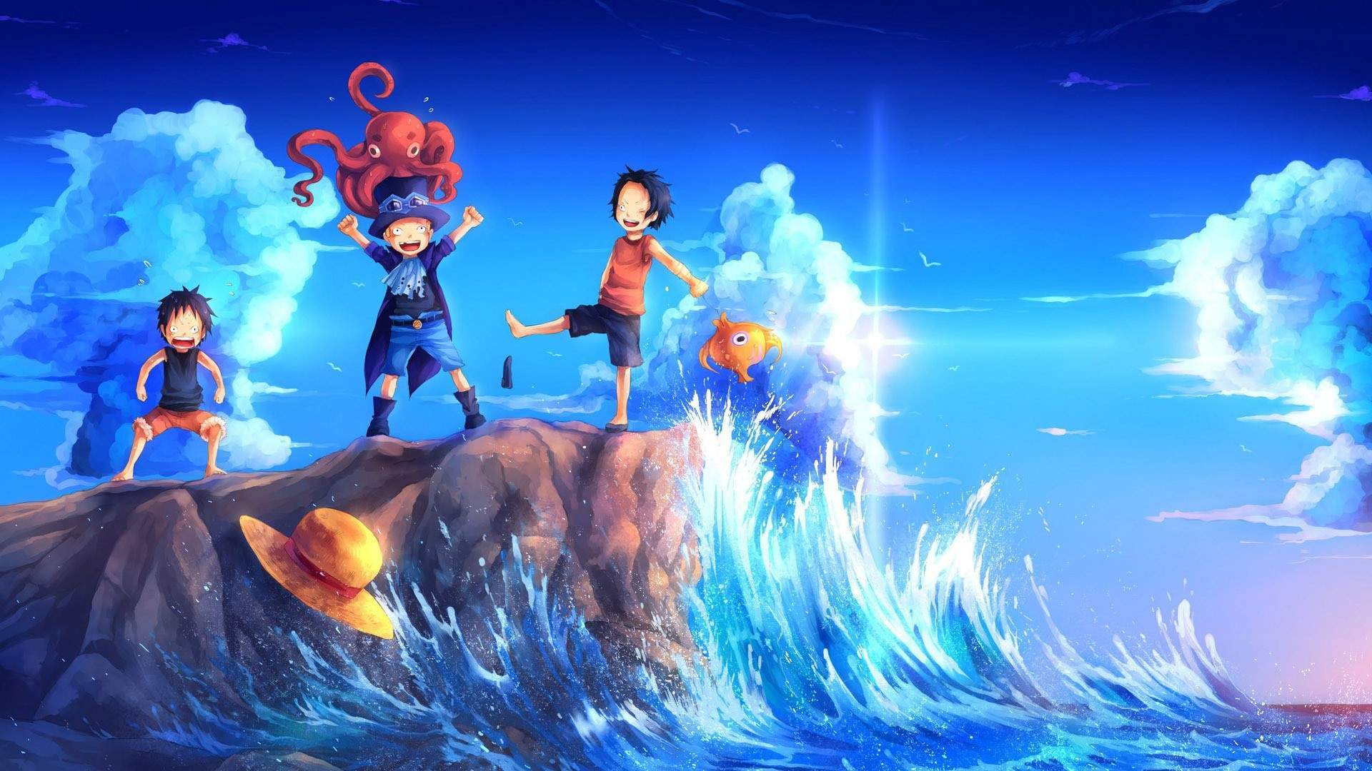 海贼王动漫插画高清手机壁纸图片