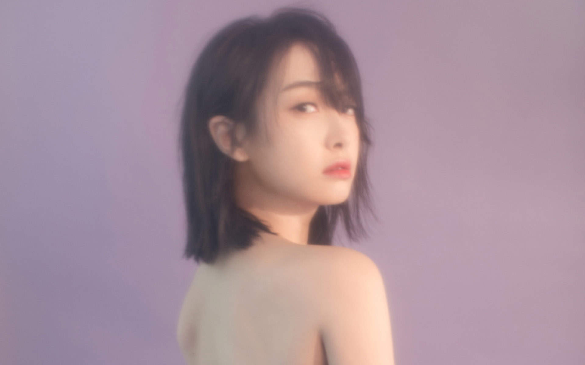 山东省青岛女演员宋茜妩媚动人写真桌面壁纸图片