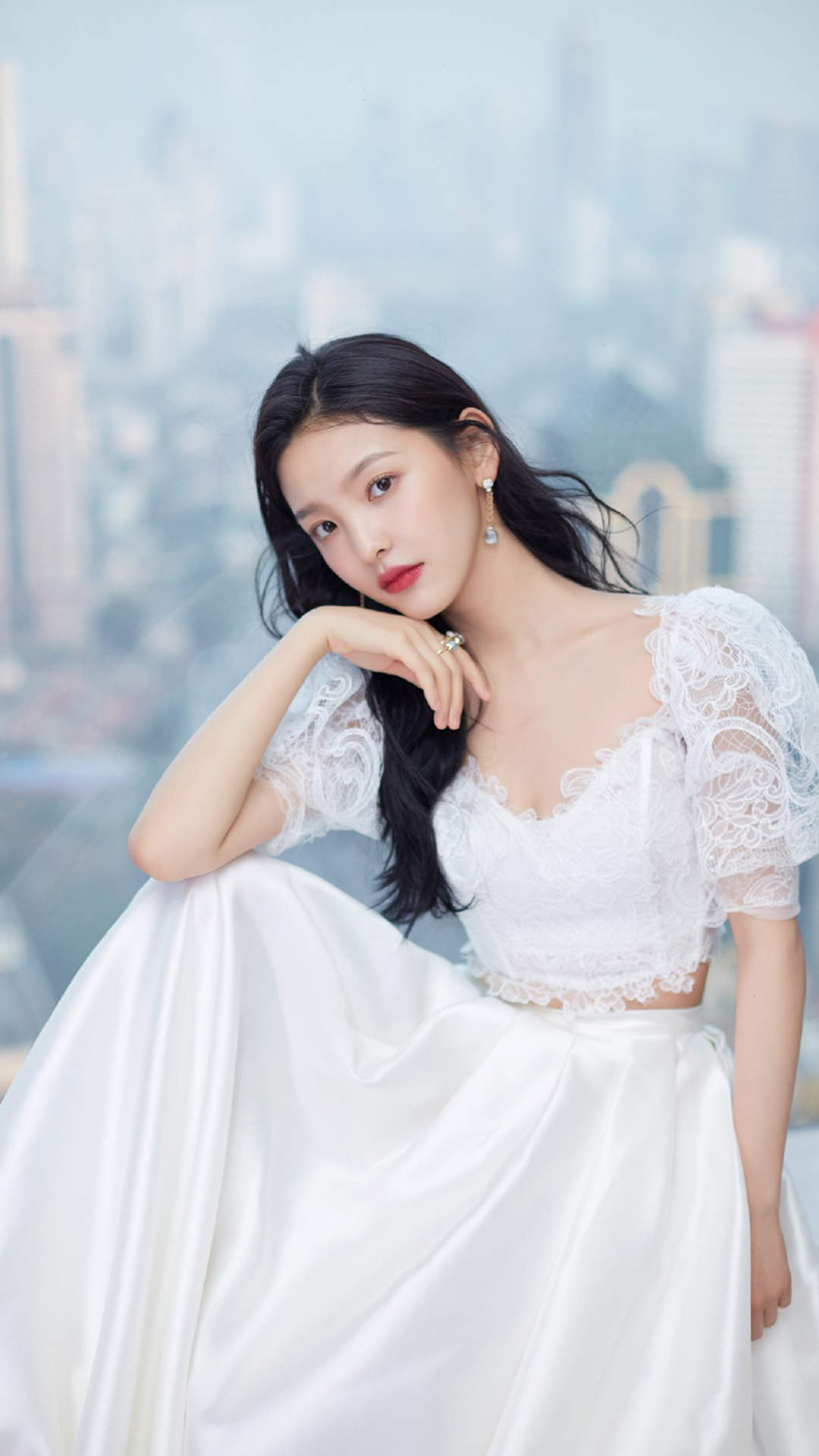 高清女明星模特章若楠清新灵动写真手机壁纸图片