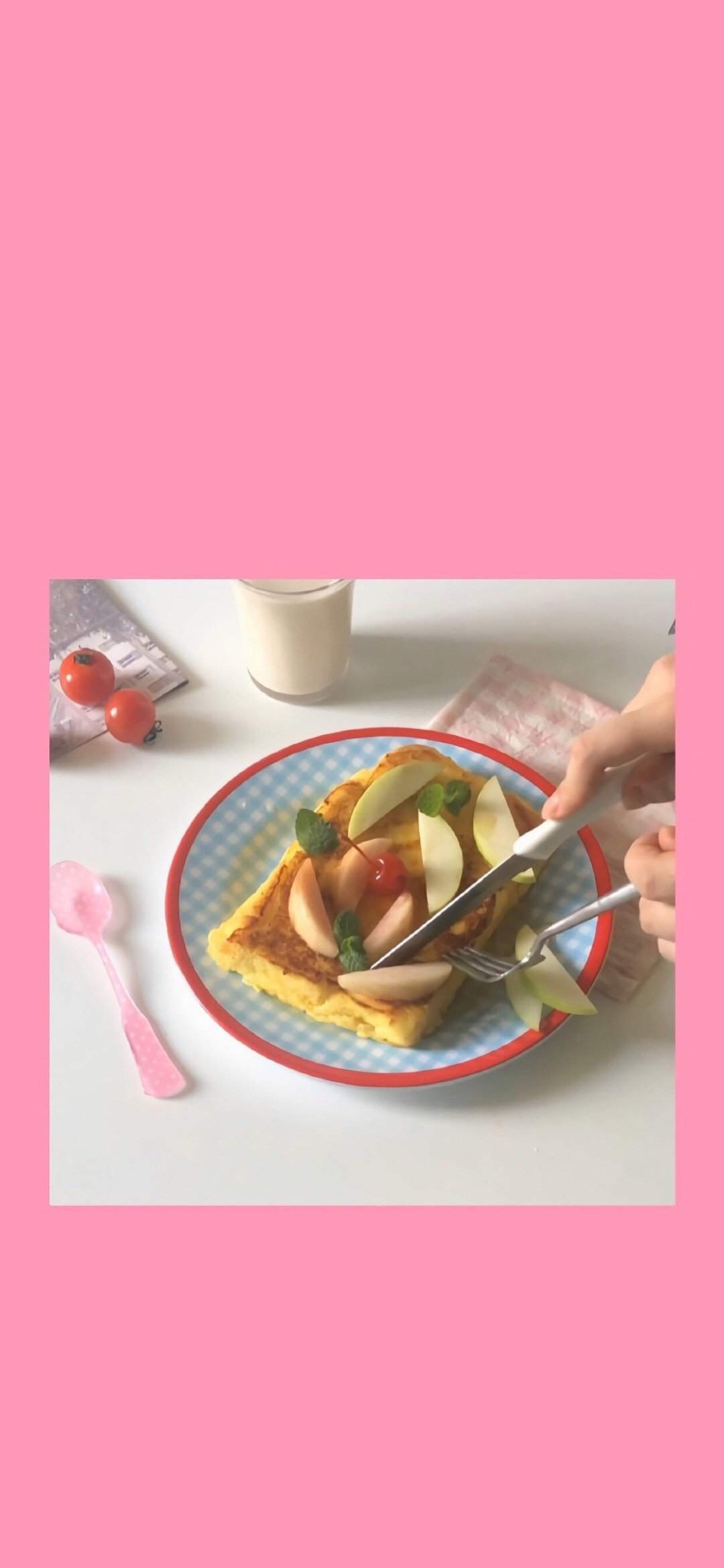 粉色少女心美食高清手机壁纸图片