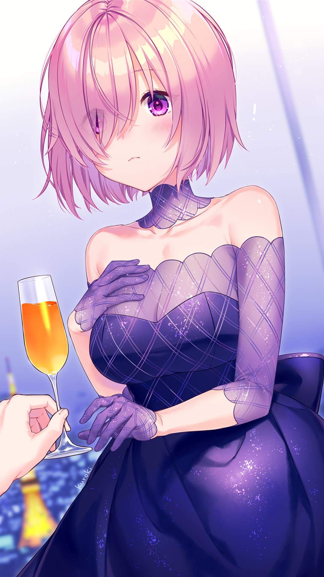 性感唯美的二次元美女手机壁纸图片