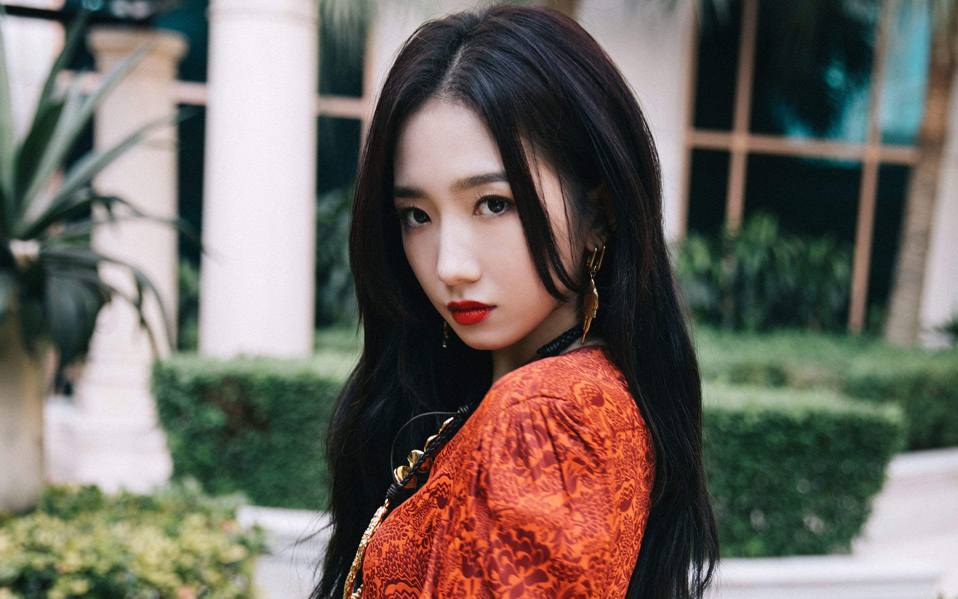 高清女明星孟美岐中国风时尚写真图片图片
