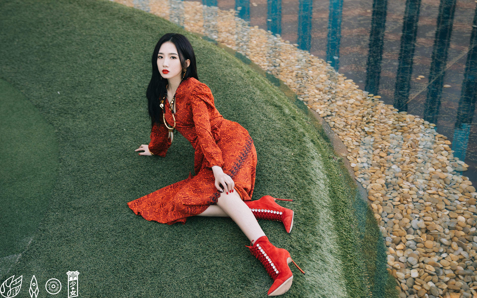 高清女明星孟美岐中国风时尚写真图片图片