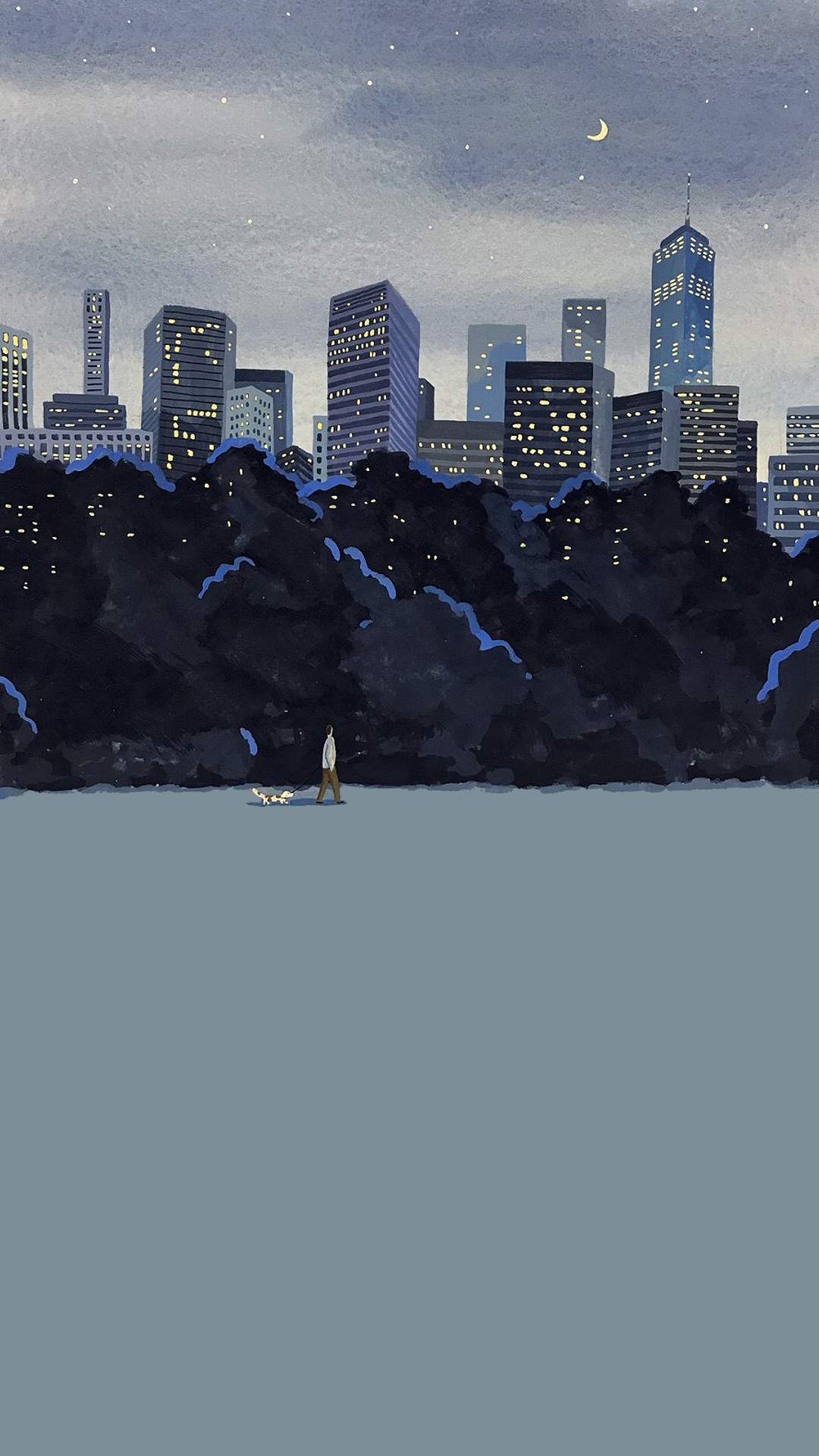 唯美意境手绘插画手机壁纸图片